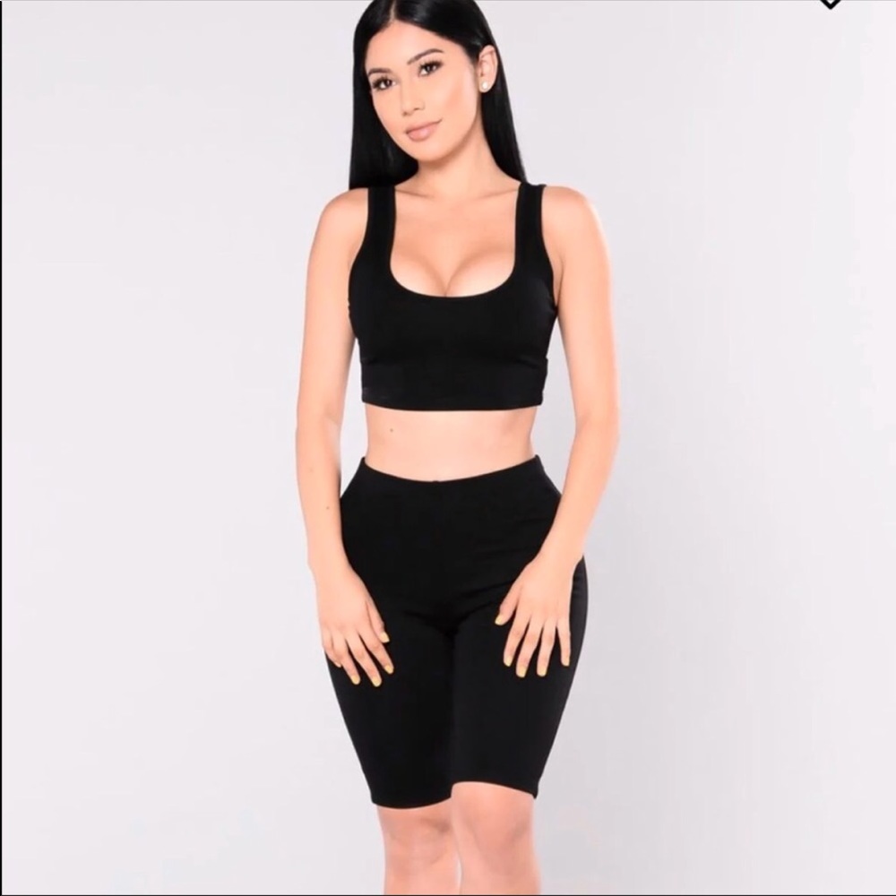 Fashion Nova Biker Shorts set